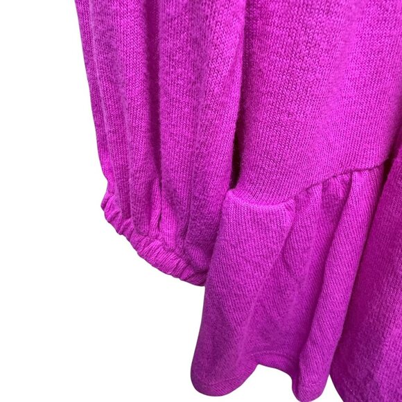 Lane Bryant Tiered Top Plus Size 18/20 Fuschia Ruffle Tunic Loungewear NWT - Picture 9 of 11